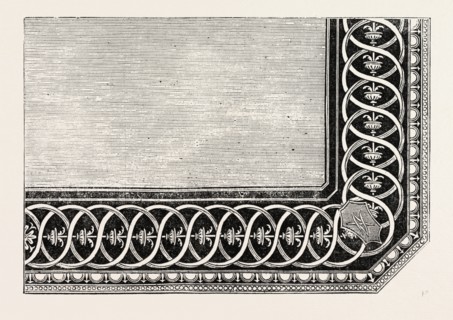 IN-LAID TABLE TOP, DESIGNED BY GRUNER, BY WOODRUFFE, OF BAKEWELL, DERBYSHIRE