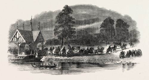 ARRIVAL OF HER MAJESTY QUEEN VICTORIA AT WORSLEY, UK