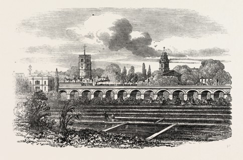 HACKNEY STATION, AND WATERCRESS PLANTATION, LONDON, UK