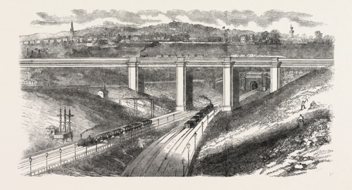 VIADUCT ACROSS THE GREAT NORTHERN RAILWAY, UK