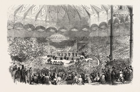 DRAWING OF THE LOTTERY OF THE GOLDEN INGOTS, IN THE CIRCUS OF THE CHAMPS ELYSEES, AT PARIS, FRANCE