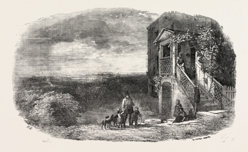 HOG HILL HOUSE AND VIEW OVER THE FOREST TOWARDS CHIGWELL