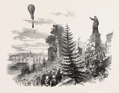 ASCENT OF M. POITEVIN'S BALLOON FROM NANTES, FRANCE