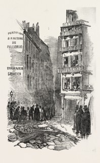 THE REVOLUTION IN FRANCE: BARRICADE OF THE RUE DE RAMBUTEAU, PARIS, 1851