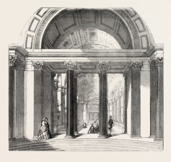 PART OF THE CROWN COURT, SHOWING THE GREAT HALL IN THE DISTANCE, ST. GEORGE'S HALL, LIVERPOOL, UK