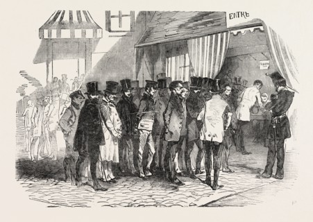 THE PRESIDENTIAL ELECTION IN PARIS: TAKING THE VOTES, FRANCE, 1851
