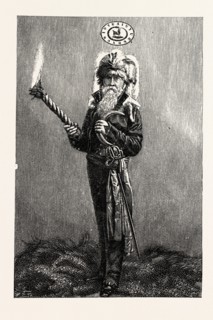 THE LATE DR. W. PRICE, OF LLANTRISSANT, WALES, UK, 1893 engraving