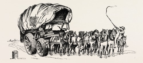 STAGE WAGON, 1808, UK, 1893 engraving