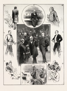 THE OPENING OF PARLIAMENT: INCIDENTS IN THE COMMONS: 1. Mr. Balfour enters. 2. Alone in his glory.
