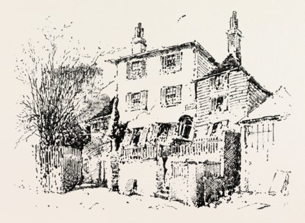 THE LANDSLIP AT SANDGATE: SPRING HOUSE, UK, 1893 engraving