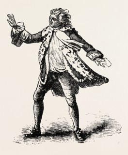 GARRICK AS KING LEAR, SHAKESPEARE, ENGLISH POET AND PLAYWRIGHT, 1564-1616, UK, 1893 engraving