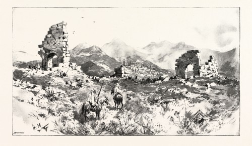 SIR CHARLES EUAN-SMITH'S MISSION TO THE COURT OF MOROCCO: THE RUINS OF VOLUBILIS, NEAR FEZ; These