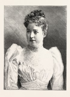 COUNTESS HERBERT BISMARCK, nee HOYOS, 1892 engraving