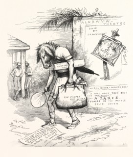 FOOL'S ERRAND!, engraving 1880, us, usa