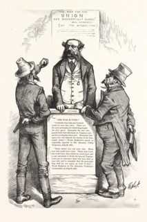 WADE HAMPTON'S DILEMMA, US, USA, engraving 1880
