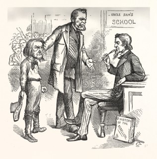 THIS COMPLEXION HAS IT COME AT LAST?  Engraving 1880, US, USA, America, BEN HILL, POLITICS,
