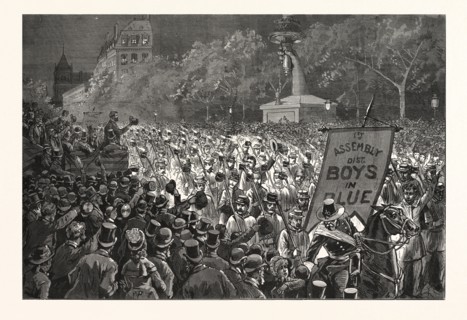 REPUBLICAN ENTHUSIASM IN NEW YORK, THE GRAND PROCESSION OCTOBER 11, POLITICS, POLITICAL, POLITIC,