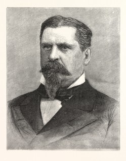 GENERAL W. B. HAZEN, NEW CHIEF SIGNAL OFFICER, US, USA, AMERICA, UNITED STATES, AMERICAN, ENGRAVING