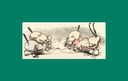 Schnaken and schnurren, 1866, Mosquitoes and purring, Wilhelm Busch, 1832 - 1908, German artist,