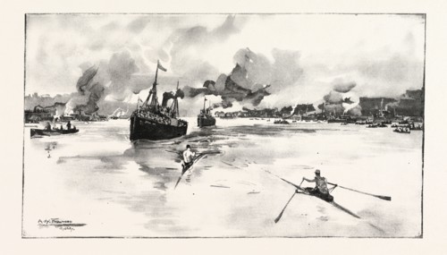 THE INTERNATIONAL BOAT RACE FOR Â£1000 BETWEEN CANADA AND NEW SOUTH WALES, ROWED ON THE PARRAMATTA