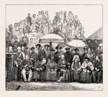 GRAND DURBAR AT DARJEELING, INDIA: RETURN VISIT OF THE LIEUT.-GOVERNOR OF BENGAL TO THE RAJAH OF
