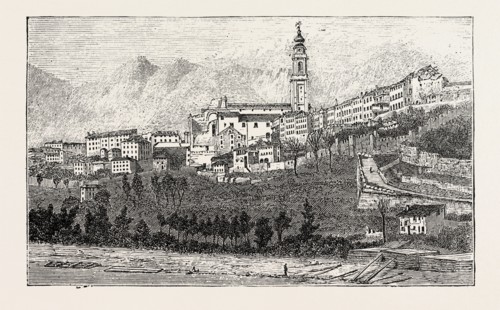 THE EARTHQUAKE IN ITALY: BELLUNO, THE EFFECT OF THE EARTHQUAKE ON THE APSE OF THE CATHEDRAL, 1890