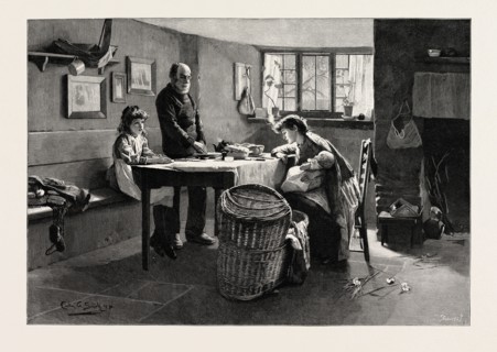 GRACE, FROM THE PAINTING BY CARLTON A. SMITH, R.I., EXHIBITED AT THE ROYAL INSTITUTE, UK, 1890