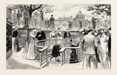 Bad Homburg vor der Hohe, GERMANY: THE EMPEROR'S SPRING, THE PRINCE OF WALES TAKING THE WATERS,