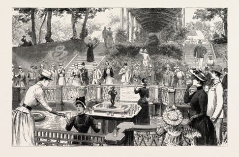 Bad Homburg vor der Hohe, GERMANY: THE ELIZABETH SPRING, 1890 engraving