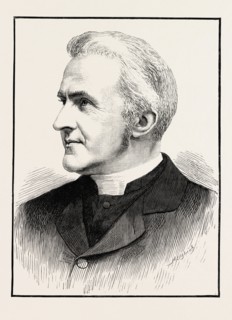 THE LATE CANON LIDDON, 1890 engraving