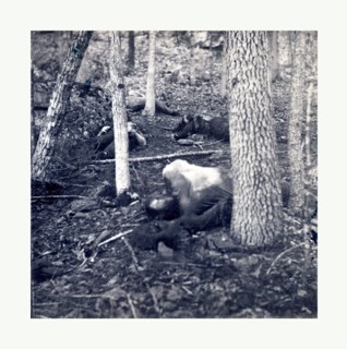 American Civil War: The slaughter pen at Gettysburg, dead soldiers in an area called the slaughter