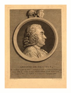 Antoine de Parcieux, des Academies royales des sciences de France, 1703, died  1768 by Cochin, and