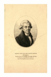 Bartmy. Faujas de Saint-Fond, geologist engraved by  Ambroise Tardieu