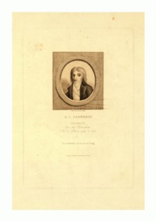 A.J. Garnerin, aeronaut by Jules Porreau, 1853.