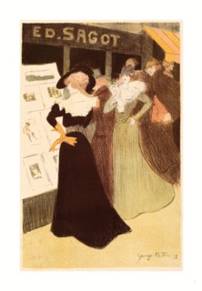 Georges Bottini, The Sagot Address, French, 1874  1907, 1898, colored lithograph