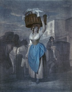 Wheatley's cries of London, UK, Strawberrys scarlet strawberrys by J Wheatley R.A., 1747-1801, late