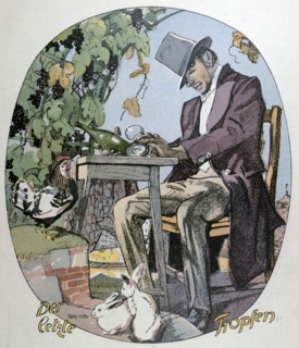A glass of wine by Ferdinand Gotz, 1874-1936, German. food and drink, liszt gourmet archive, glass,