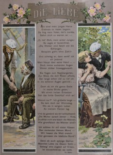 Affection by Josef Mukarovsky, 1851-1921, Czech. man, men, woman, smoking, food and drink, in the