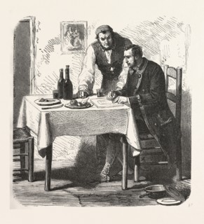 Caderousse, the count of monte christo alexandre Dumas, 1844, historical novel, adventure fiction,