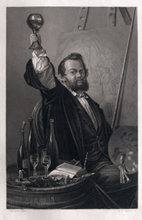 Portrait of the painter Peter Hasenclever, 1810-53, German, known mostly for his genre subjects,