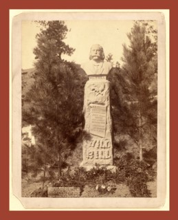 Wild Bill's Monument. James B. Hickoc [i.e. Hickok], alias Wild Bill, born May 27, 1837 at Homer,