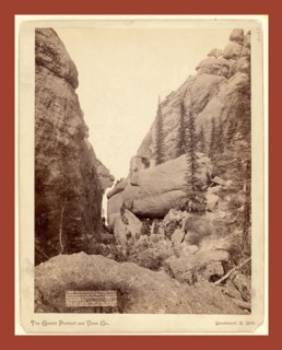 Our picnic party at Sunday Gulch. Photographed between the walls of the grandest mountains of the