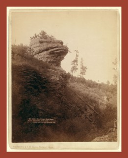 The Frog's Head Rock. On old Deadwood stage road, John C. H. Grabill was an american photographer.