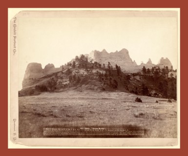 Crow Butte. Near Ft. Robinson, Neb. and F.E. & M.V. R.R. -- In battle, the Indians drove the Crows