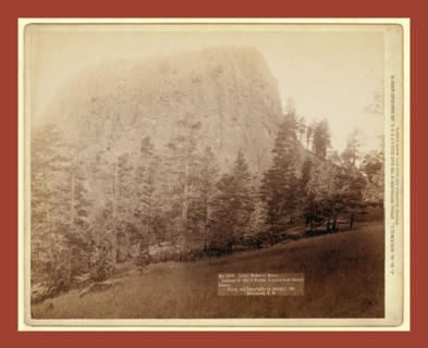 Little Missouri Butte. Largest of the 3 buttes, 4 miles from Devil's Tower, John C. H. Grabill was
