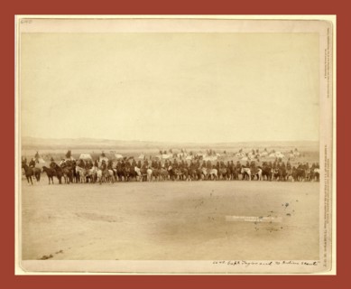 Capt. Taylor and 70 Indian scouts, John C. H. Grabill was an american photographer. In 1886 he