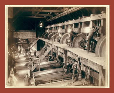 The Interior. Clean Up day at the Deadwood Terra Gold Stamp Mill, one of the Homestake Mills,