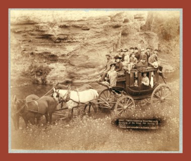 Tallyho Coaching. Sioux City party Coaching at the Great Hot Springs of Dakota, John C. H. Grabill