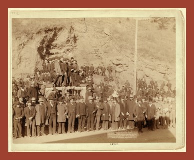 Last Deadwood Coach. The last trip of the famous stage Dec. 28, '90, John C. H. Grabill was an