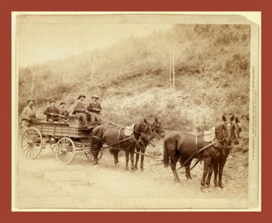 Wells Fargo Express Co. Deadwood Treasure Wagon and Guards with $250,000 gold bullion from the